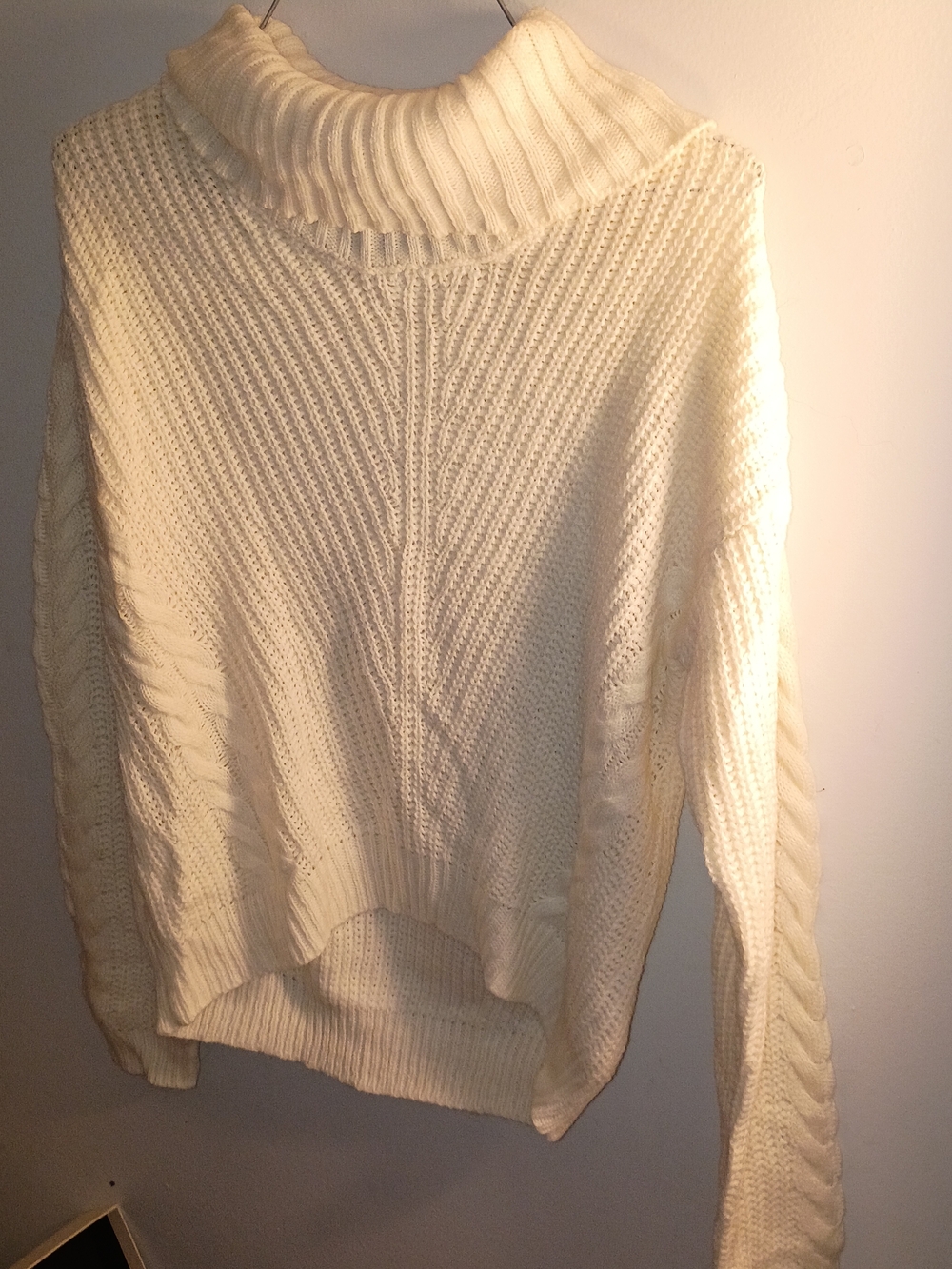 Cozy Cream Cable Turtleneck Sweater